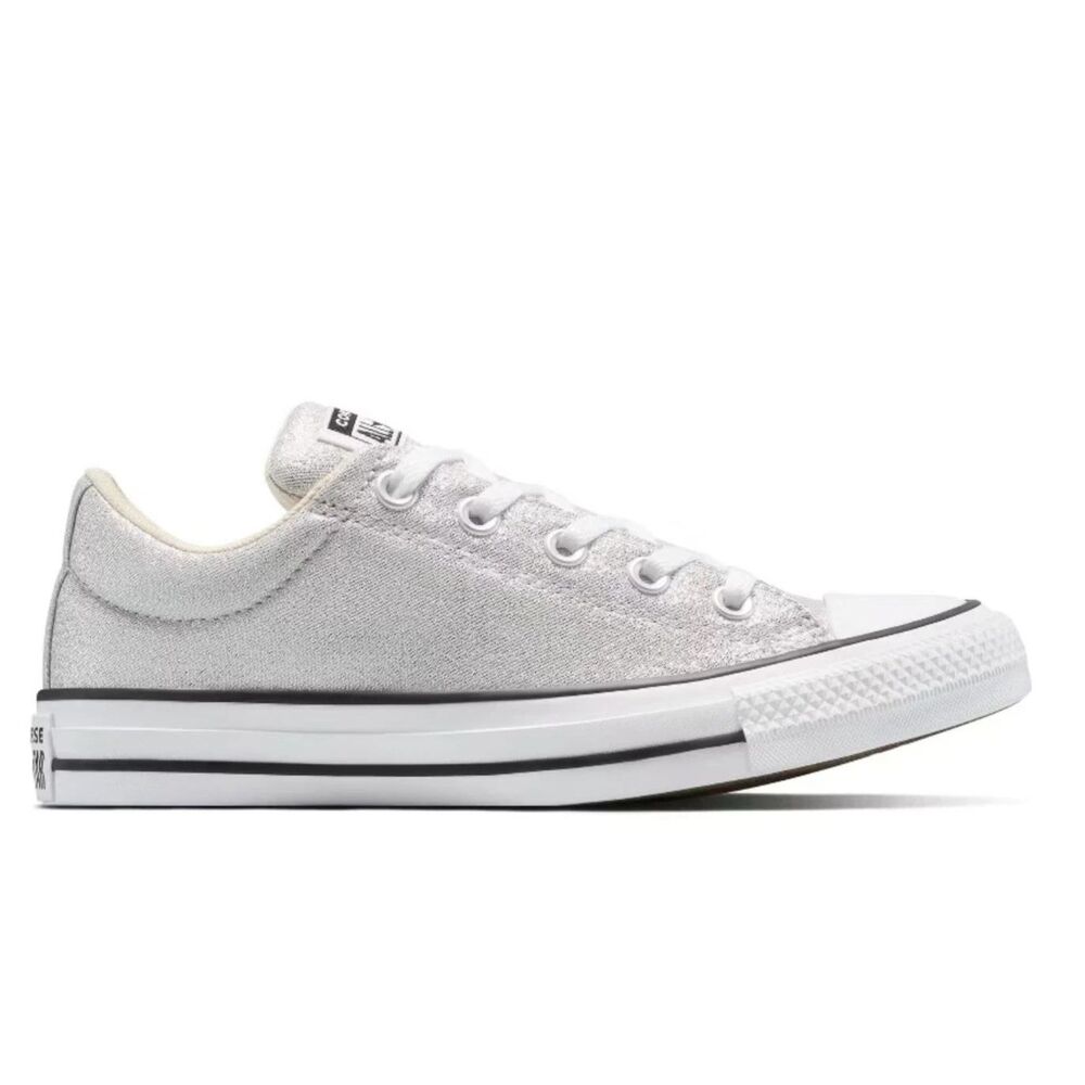 Converse CTAS Street Slip Barely Grey Silver Glitter Sneakers A17967F Women 7.5